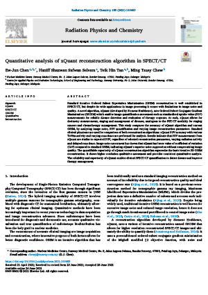 SPECT/CT中xQuant重建算法的定量分析